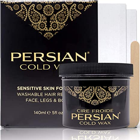 Persian Cold Wax Kit, Hair Removal Sugar Wax for Body Waxing Women & Men, 5 oz