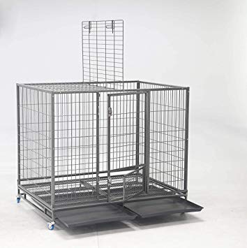 49" Stackable Open Top Heavy Duty Cage w/Casters