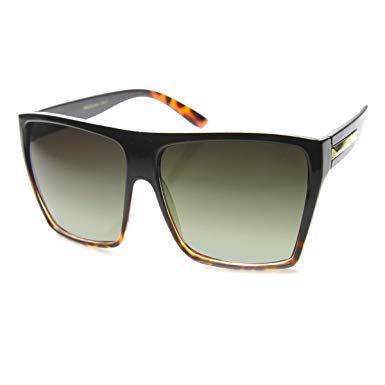 zeroUV - Large Oversized Retro Fashion Square Flat Top Sunglasses