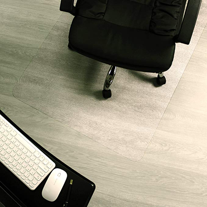 Marvelux 48" x 60" ECO (Enhanced Polymer) Rectangular Chair Mat for Hard Floors | Transparent Hardwood Floor Protector | Multiple Sizes