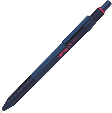 ロットリング(Rotring) Rottling 2159367 Multi Pen, Iron Blue, 600, 3-in-1, Mechanical Pencil, Premium Writing Tool, Stationery, Made in Germany, Drafting Pen, Professional Ballpoint Pen