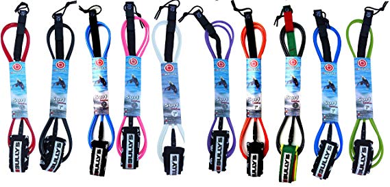 Bully's Enduro Surfboard Leash - Choice of Size and Color