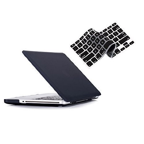 Ruban - Pro 15-inch 2 in 1 Soft-Touch Hard Case Cover and Keyboard Cover for Macbook Pro 154 Models A1286 - BLACK