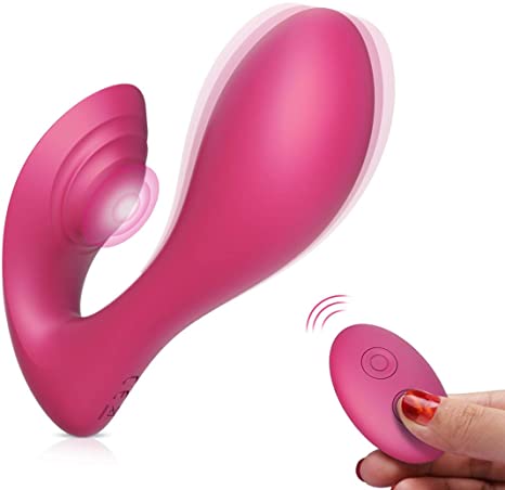 Partner Couple Vibrator for Clitoral & G-Spot Stimulation with 3 Gradient Intensities& 7 Vibration Patterns, Wireless Remote Control Rechargeable Adult Sex Toys for Women Solo Play (Nina-Vibe Pro 2)