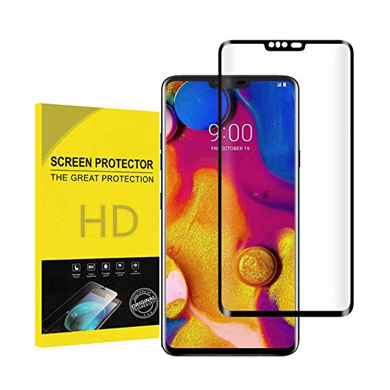 [2-Pack] for LG V40 Screen Protector,Penacase[9H Hardness][Full Coverage][Ultra HD][Case Friendly][Anti-Scratch][Anti-Fingerprint][Anti-Bubble] Screen Protector for LG V40(Black)