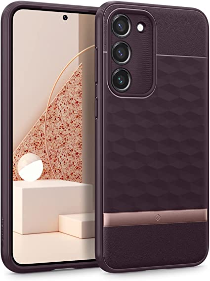 Caseology Parallax Designed for Samsung Galaxy S23 Plus Case 5G (2023) [Military Grade Drop Tested] - Burgundy