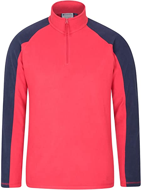 Mountain Warehouse Ashbourne Mens Fleece - Microfleece Sweater, Antipill Midlayer, Warm Top - Best for Winter, Camping, Trekking, Hiking