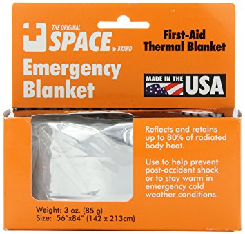 Grabber Outdoors The Original Space Brand Emergency Survival Blanket, Silver, 3 Ounce