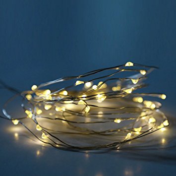 1 package of 3 extra thin silver copper string lights, each featuring 20 “Fairy” Light design, bright micro LEDs. Powered by 2 AA Batteries for ultimate flexibility