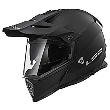 LS2 Helmets Motorcycle & Powersports Helmet's Off-Road Style Adventure Pioneer V2 Matte Black Medium