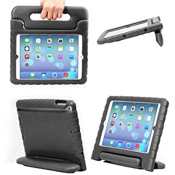eTopxizu Shockproof Handle Stand Protective Kids Case for iPad 4, iPad 3 and iPad 2 - Black