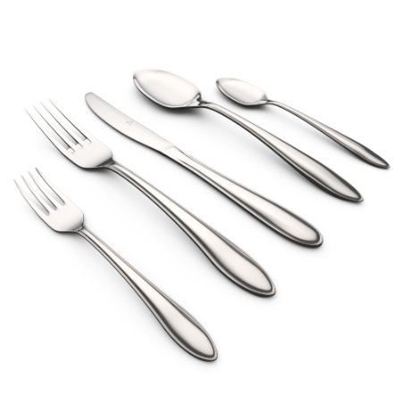 Royal 20-Piece Flatware Set, 18/10 Stainless Steel, Mirror Polished Luxury Design, Restaurant & Hotel Quality, Cutlery Service for 4