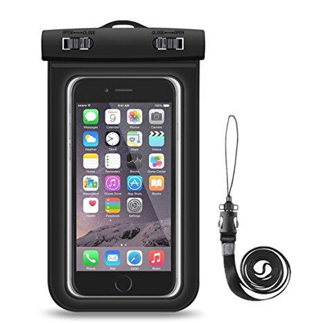 Waterproof Case Universal Cell Phone Dry Bag Pouch for Apple iPhone Series and Other Devices up to 6.0 Inch