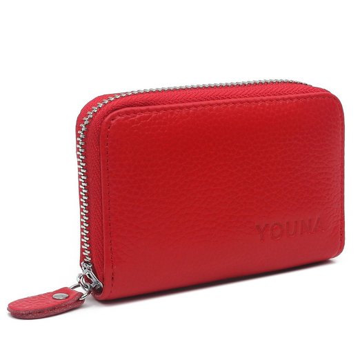 Credit Card Wallet,YOUNA RFID Blocking Genuine Leather Credit Card Holder for Women