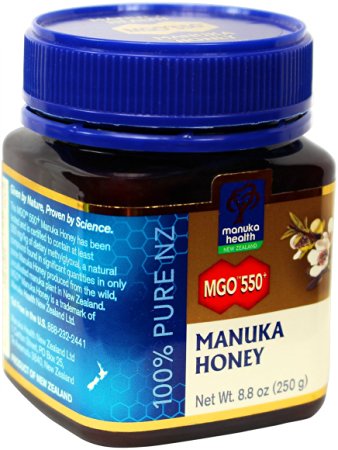 Manuka Health - MGO 550+ Manuka Honey, 100% Pure New Zealand Honey, 8.75 oz (250 g) (FFP)