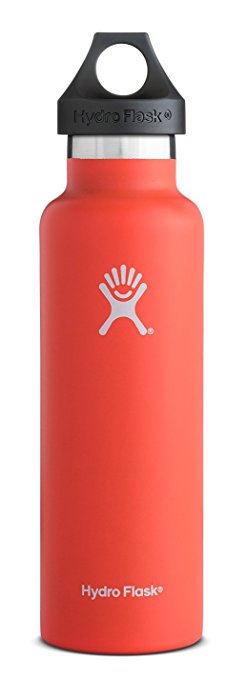 Hydro Flask Vacuum Insulated Stainless Steel Water Bottle, Standard Mouth w/Loop Cap