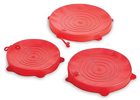 Pampered Chef Stretch-Fit Silicone Lid Set