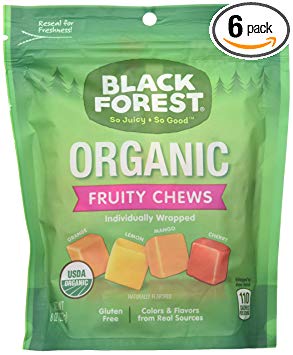 Black Forest Organic Candy, Fruity Chews, 8 Ounce(Pack of 6)