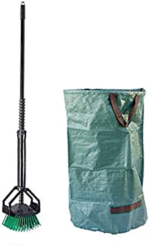 Stab-A-Nut Sweet Gum Ball Harvester – Also Picks up English Walnuts, Chestnuts & Macadamia Nuts – Nut Picker Upper (Picker   Reusable Collection Bag) A9201