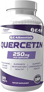 Quercetin 250mg | Heart & Respiratory Health | Supports Immune Response | Gluten Free, Non GMO | Better Absorption with Cyclosome Delivery | 120 Tablets