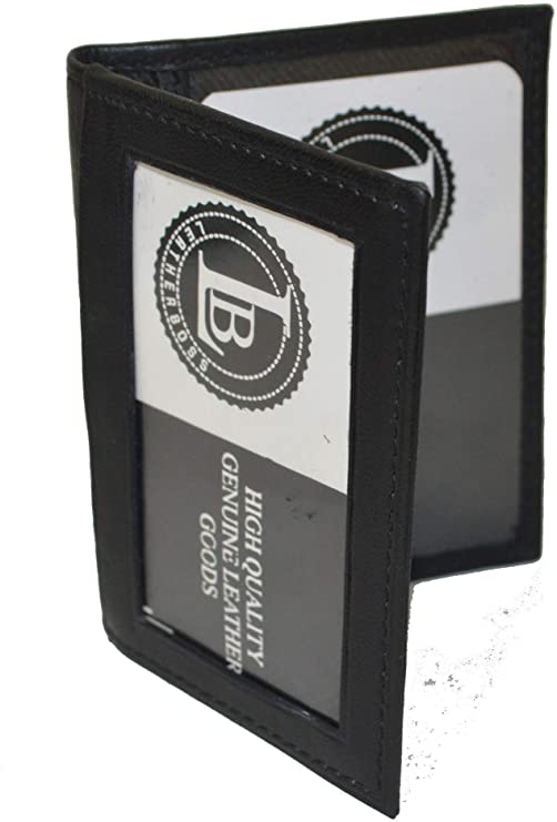 Slim Thin Leather Credit Card Triple ID Window Mini Wallet Bifold Driver License Safe