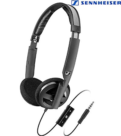 Sennheiser PX 100-II i Foldable Open On-Ear Headset with Smart Remote and Mic to Control iPhone - Black