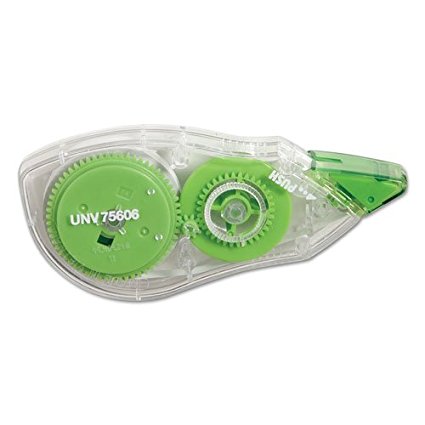 UNV75606 - Universal Correction Correction Tape with Two-Way Dispenser, Non-Refillable, 1/5" x 315", 6/Box