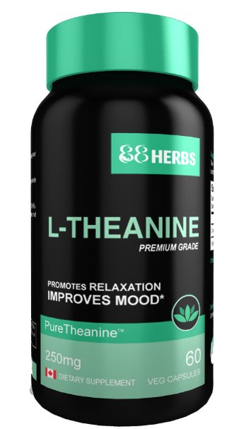 L-Theanine - Pharmaceutical Grade - Vegetarian Capsules - 250 mg (per cap) - 60 caps