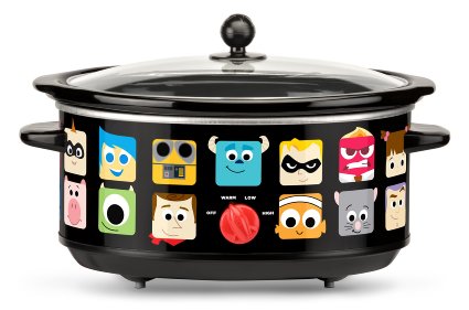 Disney Pixar Oval Slow Cooker, 7 quart, Black