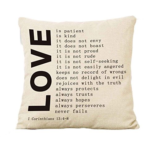 Beautyvan Halloween LOVE Square Pillow Cover Cushion Case Toss Pillowcase Hidden Zipper Closure (YXP60728656 A)