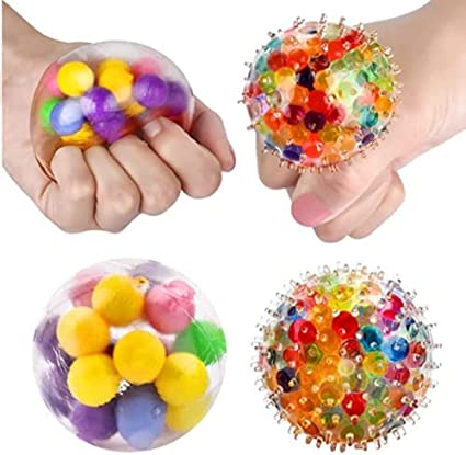 BSELLER Stress Balls ,Fidget Ball, Squishy Ball ,Stress Toys for Adults,Stress Ball for Alleviate Tension Fidget, Anxiety and Improve Focus(2PCS)