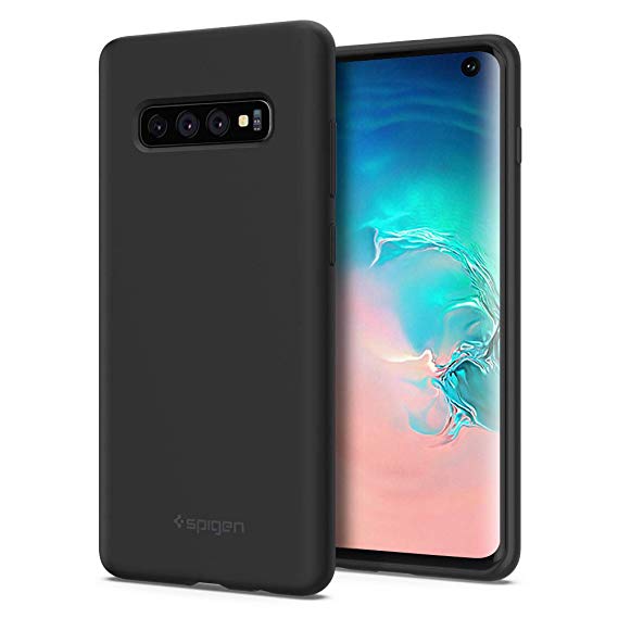 Spigen Silicone Fit Designed for Samsung Galaxy S10 Case (2019) - Black