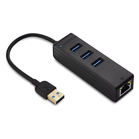 Cable Matters 3-Port SuperSpeed USB 3.0 Hub with Gigabit Ethernet