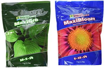 General Hydroponics Maxigro, Maxibloom, Each 2.2 lbs.