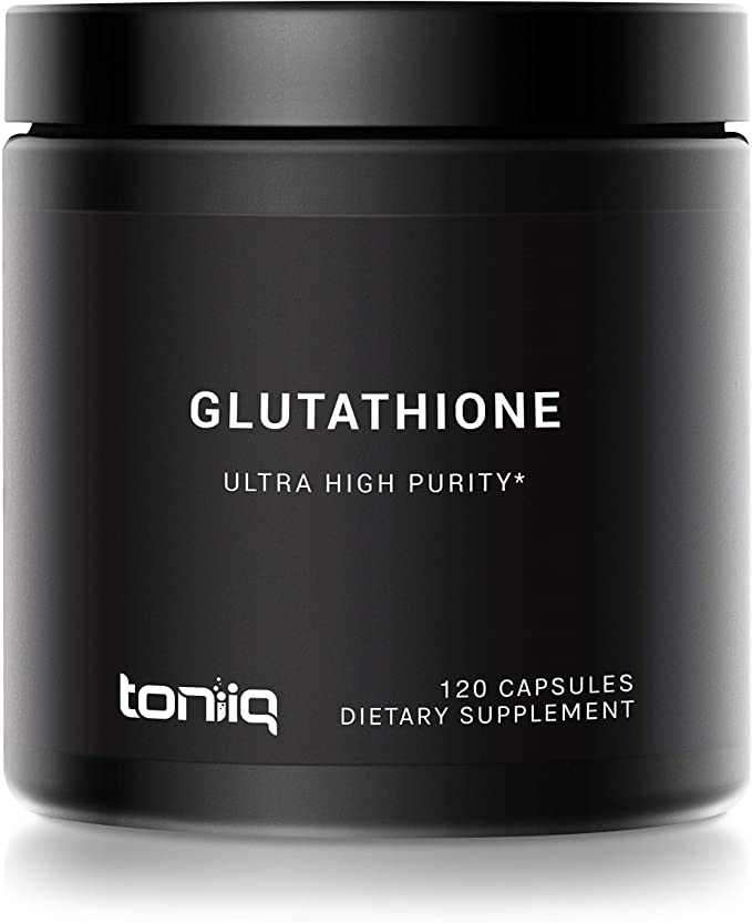 Ultra High Strength Glutathione Capsules - 1000mg Concentrated Formula - 98%+ Pharmaceutical Grade for Enhanced Absorption - 120 Capsules Reduced Glutathione Supplement