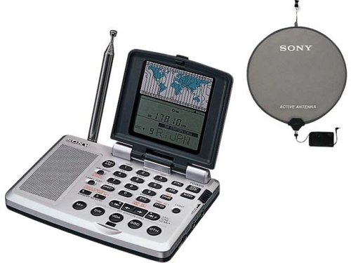 SONY World Band Receiver Radio with Loop Antenna ICF-SW07  100 Memory Preset Japan Import