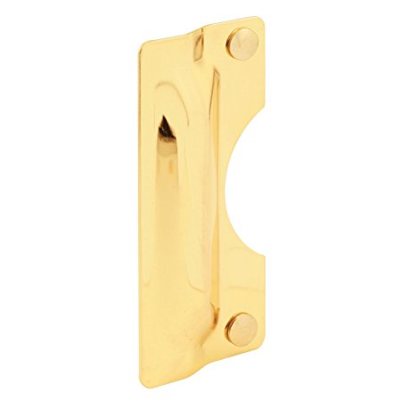 Prime-Line Products U 9502 Latch Guard Plate Cover, Outswing Door, Steel, Brass Plated