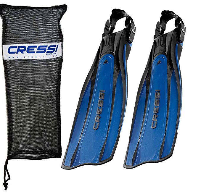 Cressi Lightweight Well-Balanced Open Heel Scuba Diving Fins | Pro Light: made in Italy