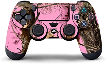PS4 Controller Designer Skin for Sony PlayStation 4 DualShock Wireless Controller - Pink Camo