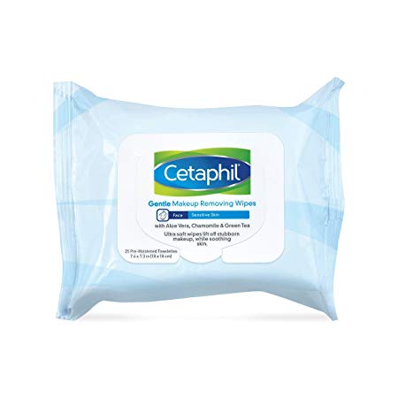 Cetaphil Gentle Makeup Removing Wipes, 25 Count | ⭐️ Exclusive