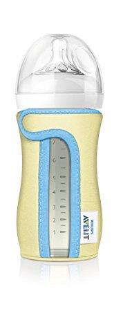 Philips Avent Glass Baby Bottle Sleeve, 8 Ounce (Colors May Vary)