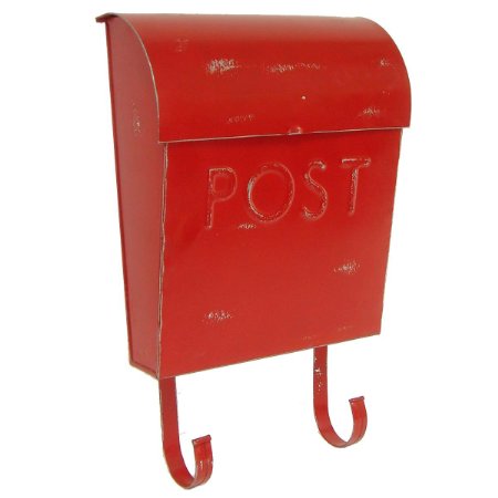 NACH Euro Rustic Mailbox Royal Red