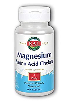 Kal 220 Mg Magnesium Chelated Tablets, 100 Count