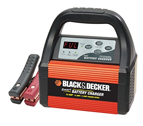 Black & Decker VEC1087CBD Smart Battery 10/6/2 Amp Battery Charger