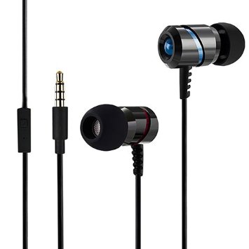 MOXO M-12 35mm headphones in-ear wired earphone with microphone for iphoneiPodiPadAndroid Smartphone Tablets MP3 Players - Classic 65288black65289