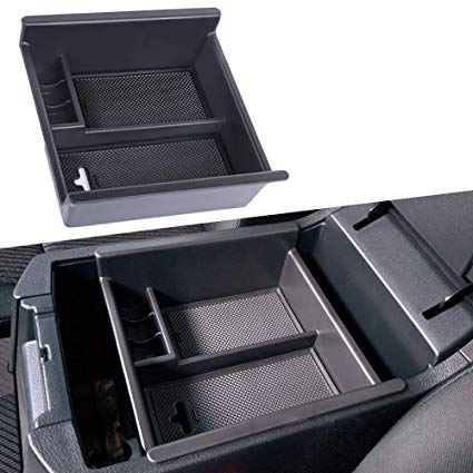 JDMCAR for Toyota 4Runner （2010-2018）, Center Console Organizer Insert ABS Black Materials Tray, Armrest Box Secondary Storage