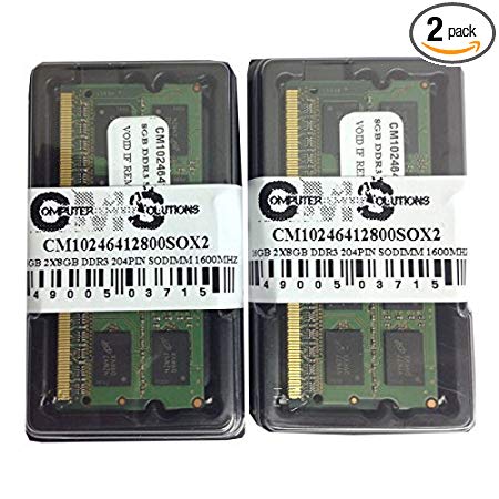 16Gb (2X8Gb) Ram Memory Compatible with Apple Macbook Pro Core I5 2.5 13" Mid-2012 By CMS Brand A7