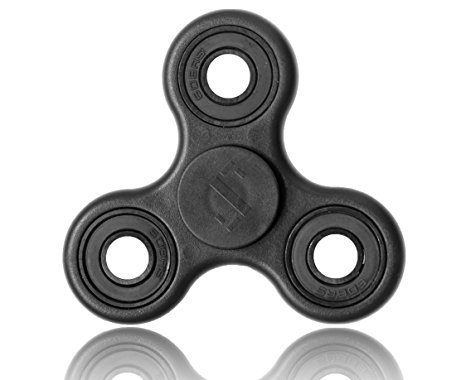 Sigma Fidget Spinner - Decompression Hand Spinner Toy With Premium Hybrid Ceramic Bearing and Not Rusty - Finger Toy, Perfect For ADD, ADHD, Anxiety, and Autism Adult Children (Black)