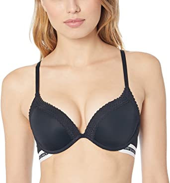 Tommy Hilfiger Women's Basic Comfort Push Up Underwire Convertible Bra with Lace