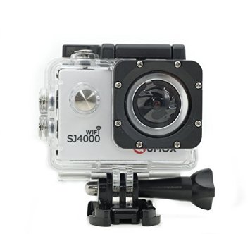 QUMOX SJ4000, WiFi Action Sport camera, white, - Camera Waterproof, Full HD, 1080p Video, Helmcamera